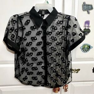 Planchette Sheer Button-Up
